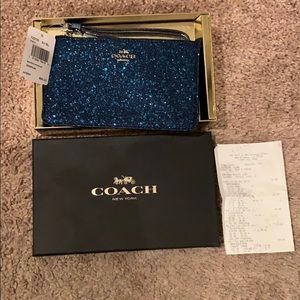 Authentic Coach Sparkle Wristlet